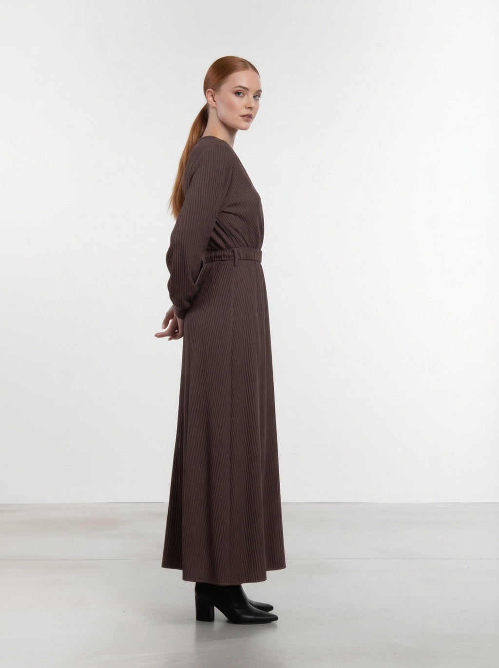 Abito Lungo con Cintura