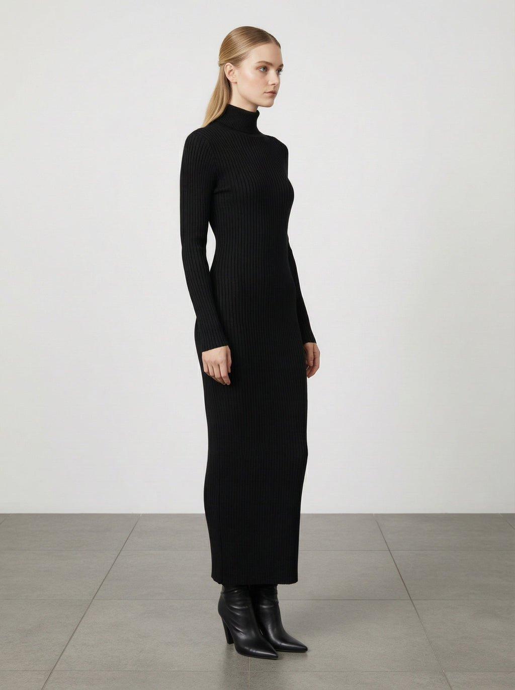 Abito lungo a costine