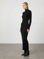 Abito lungo a costine