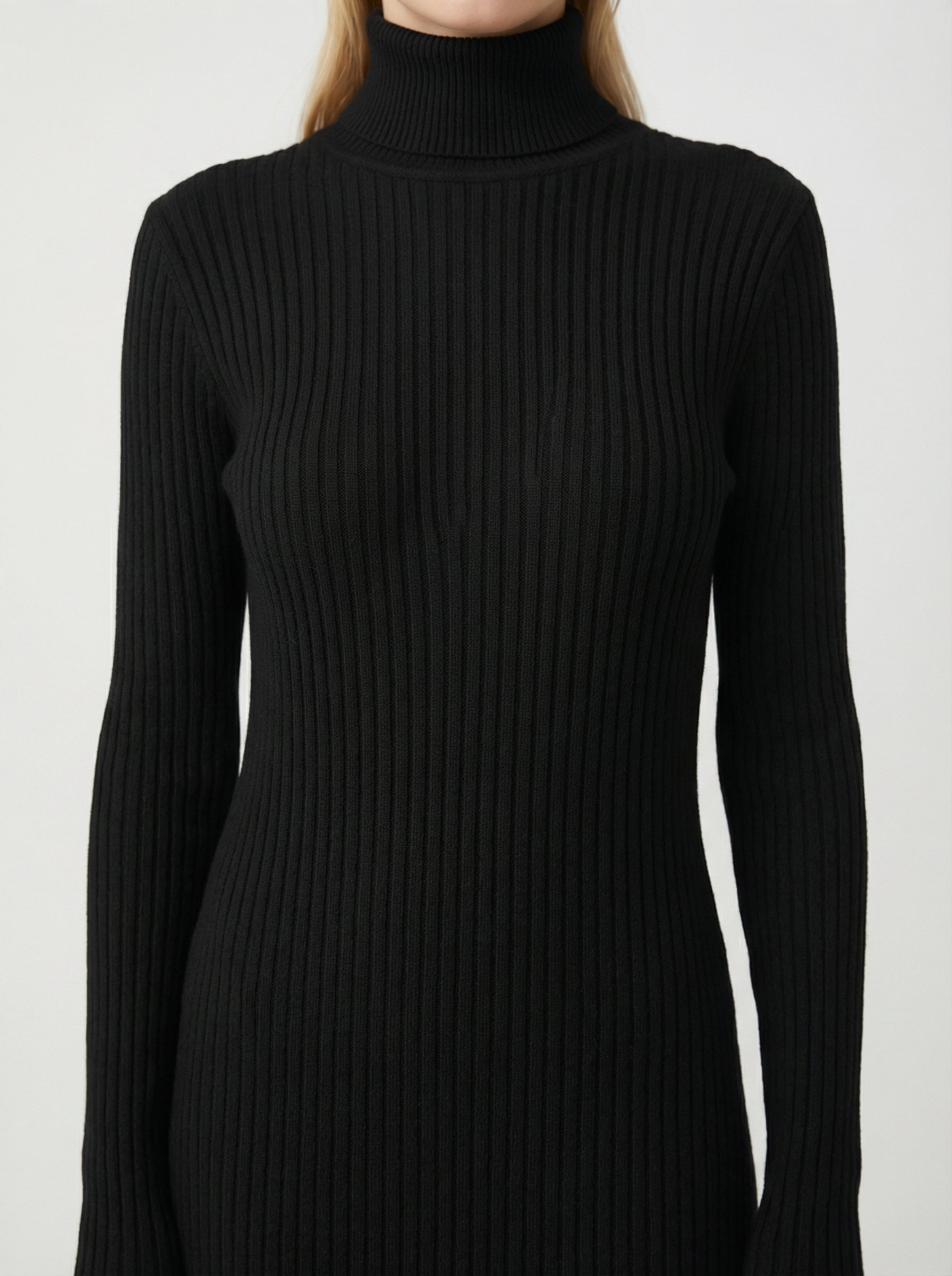 Abito lungo a costine