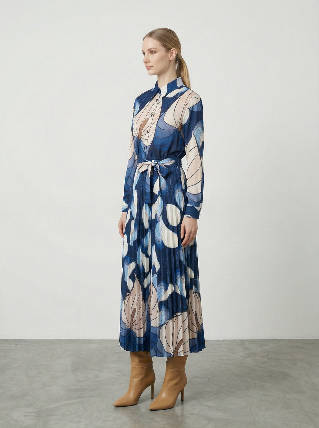 Abito lungo plissettato