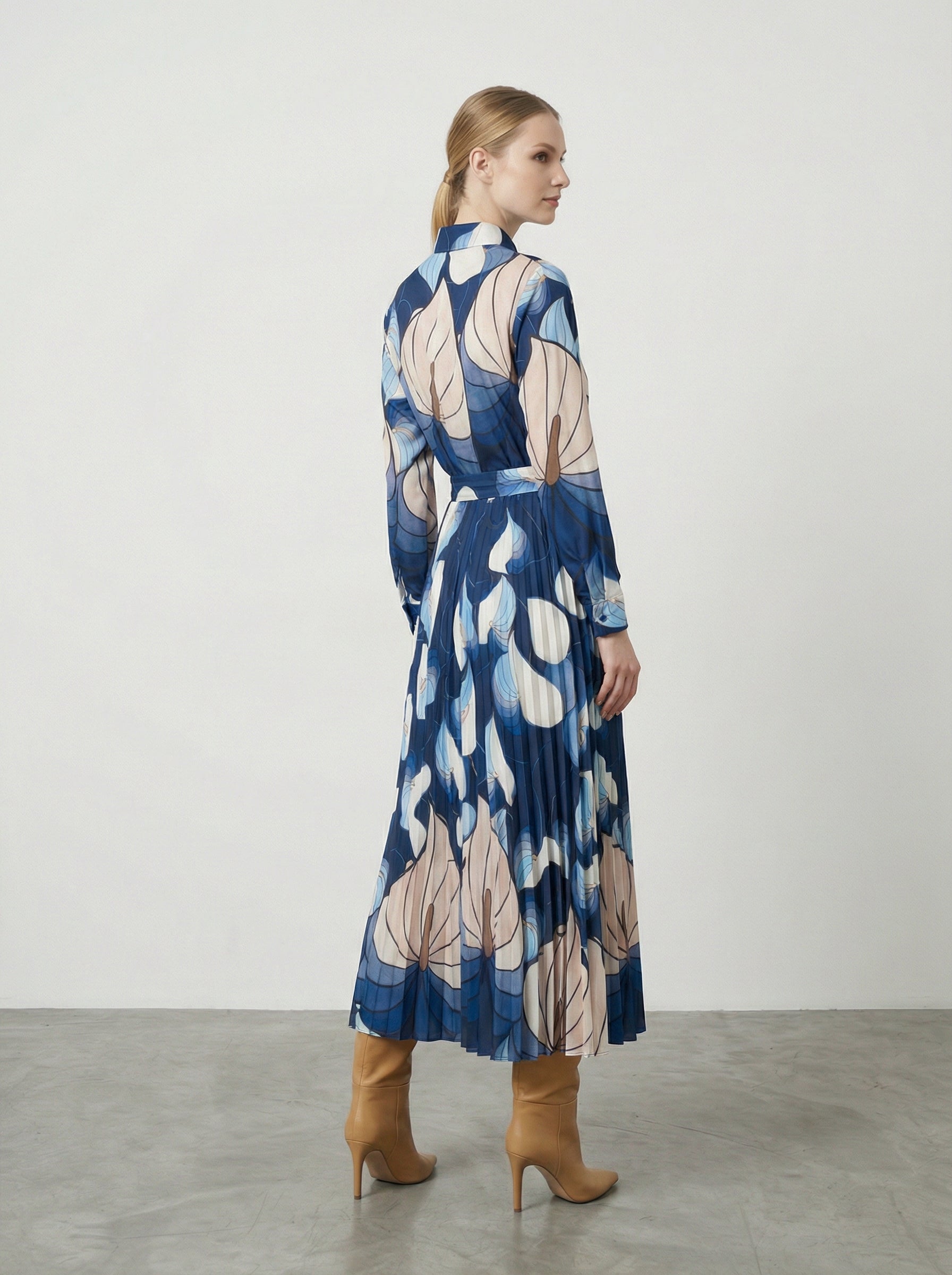 Abito lungo plissettato