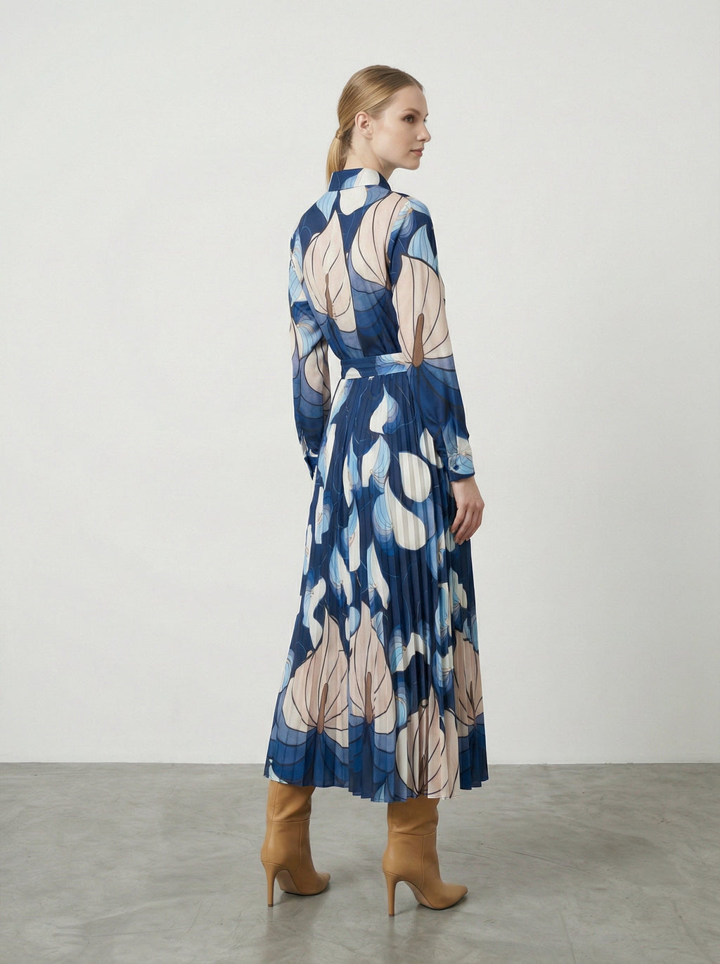 Abito lungo plissettato