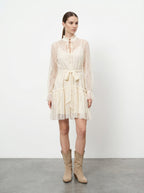 Abito corto in pizzo