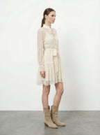 Abito corto in pizzo