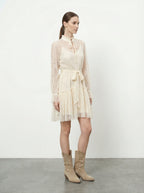 Abito corto in pizzo