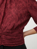 Blusa in Tulle con Ricami