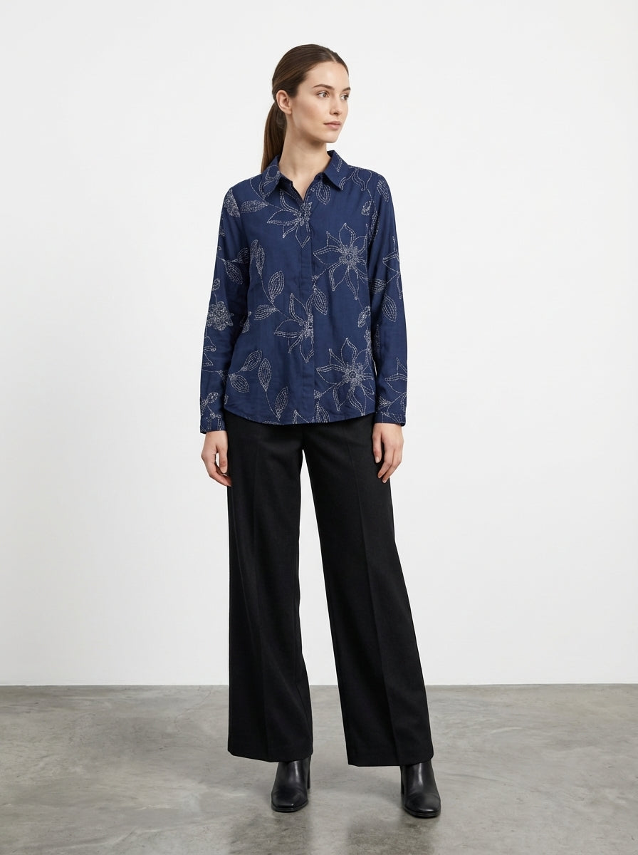 Camicia elegante con ricami