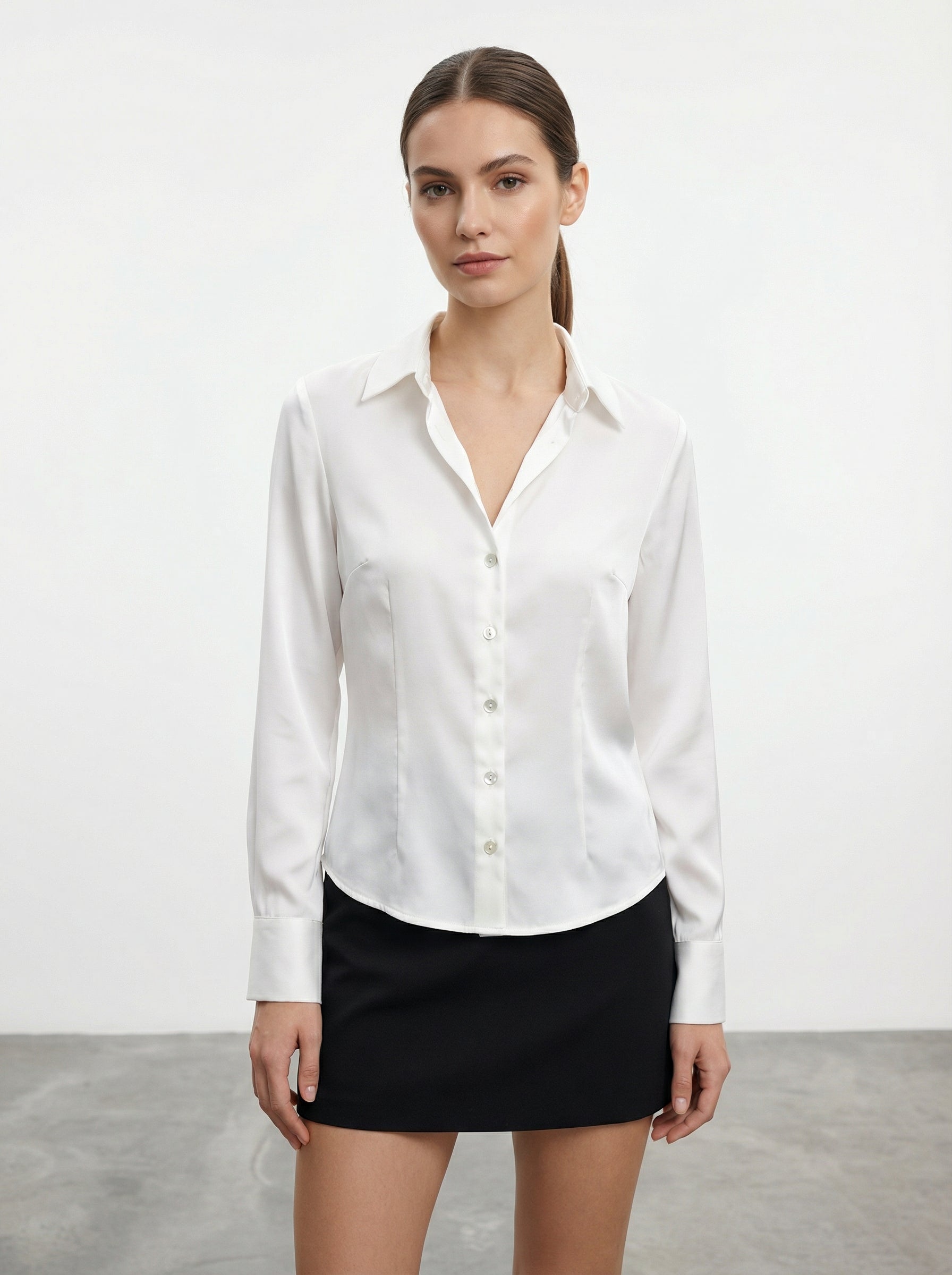 Camicia satinata