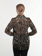 Camicia Semitrasparente con Volant