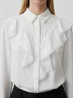 Camicia elegante con rouches