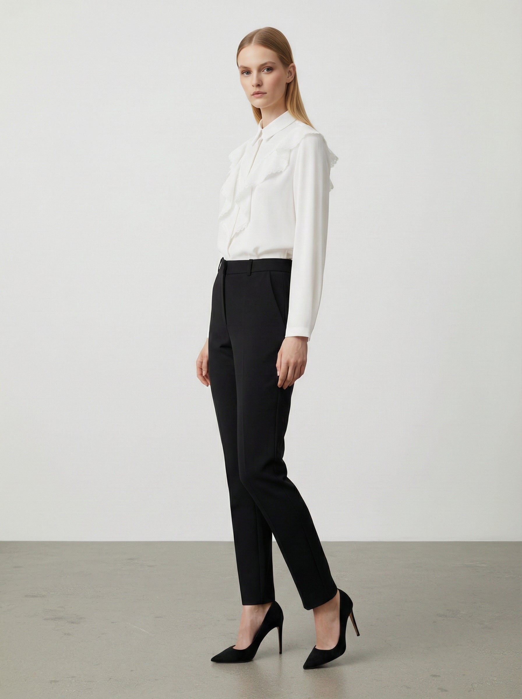 Camicia elegante con rouches