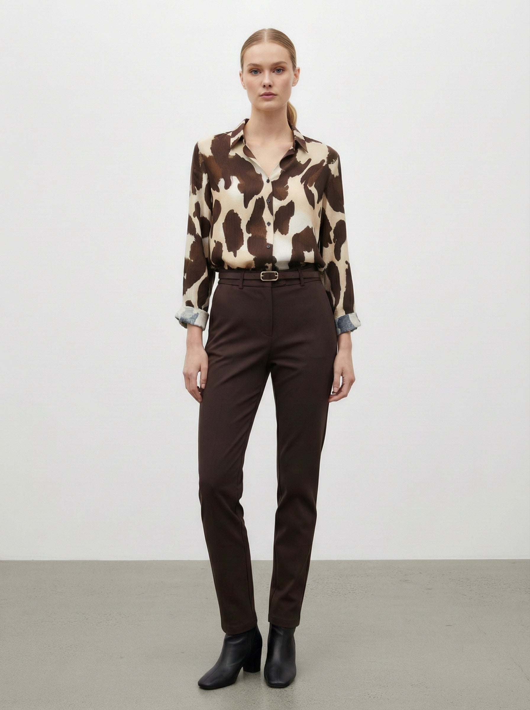 Camicia stampa animalier
