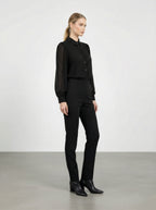 Camicia elegante con maniche a sbuffo