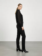 Camicia elegante con maniche a sbuffo