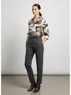 Camicia con fantasia tropicale