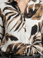 Camicia con fantasia tropicale