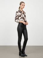 Camicia con stampa animalier