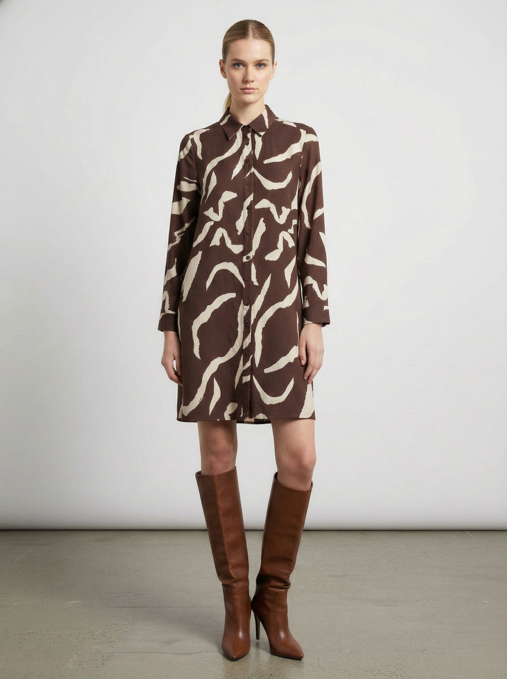 Abito camicia fantasia