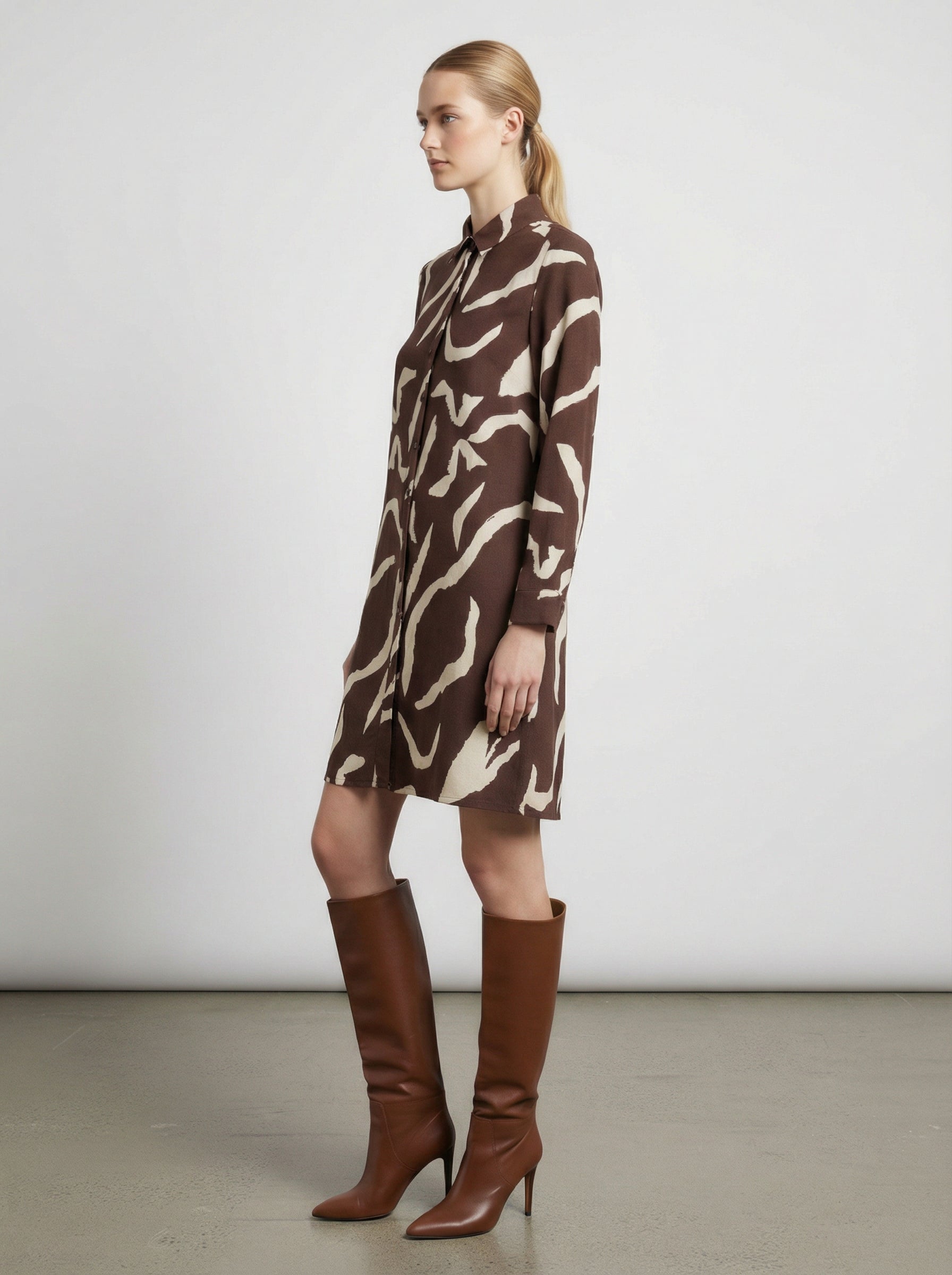 Abito camicia fantasia