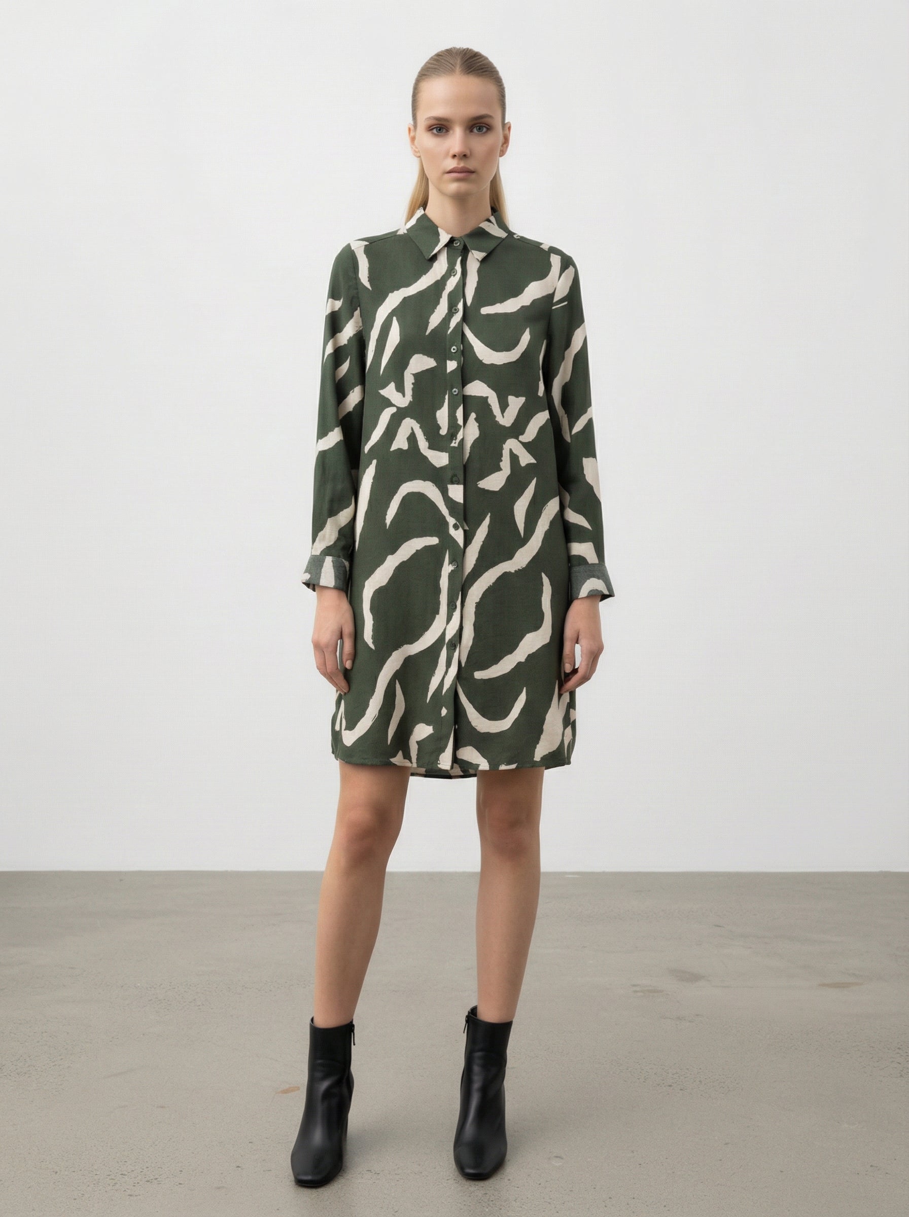 Abito camicia fantasia