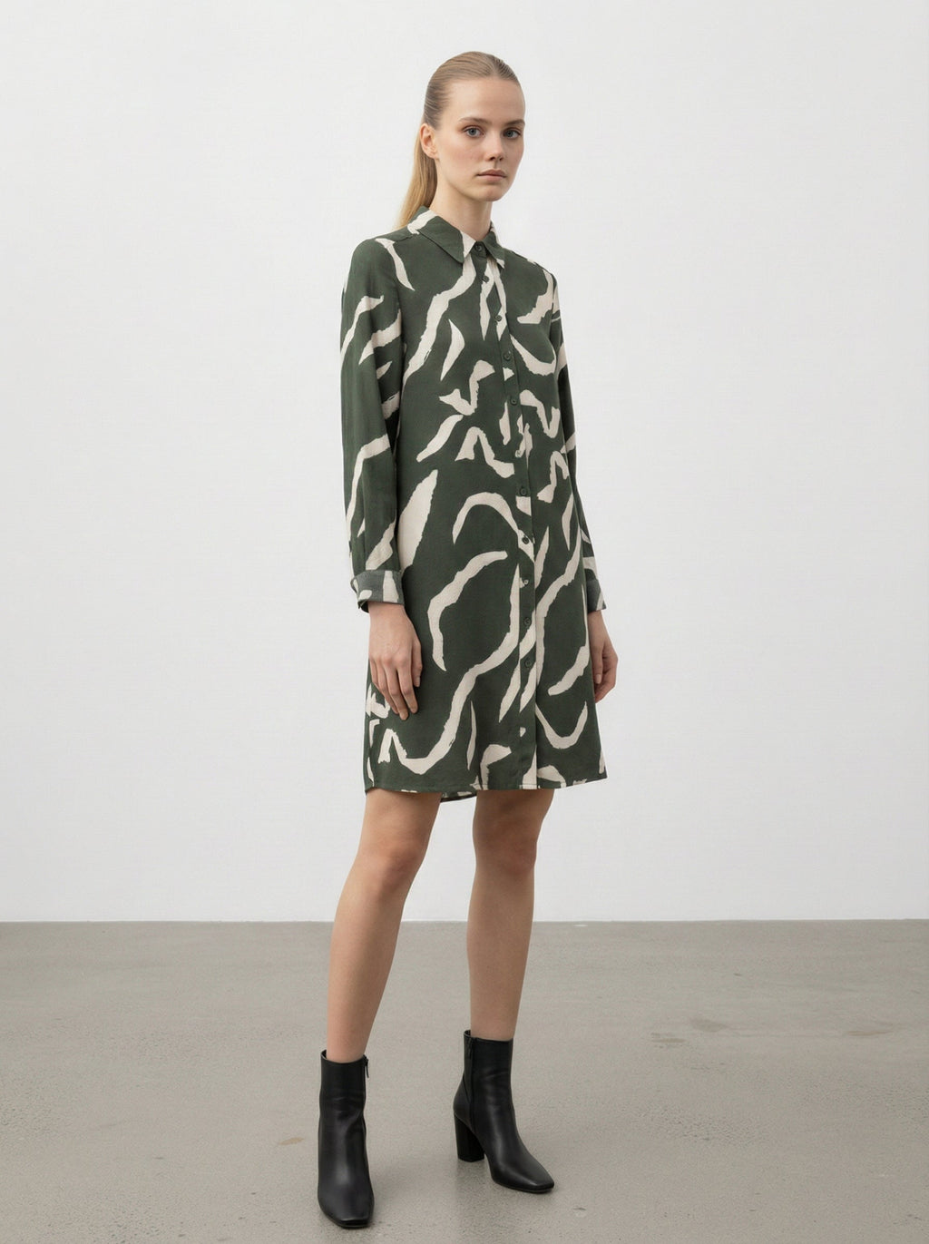 Abito camicia fantasia