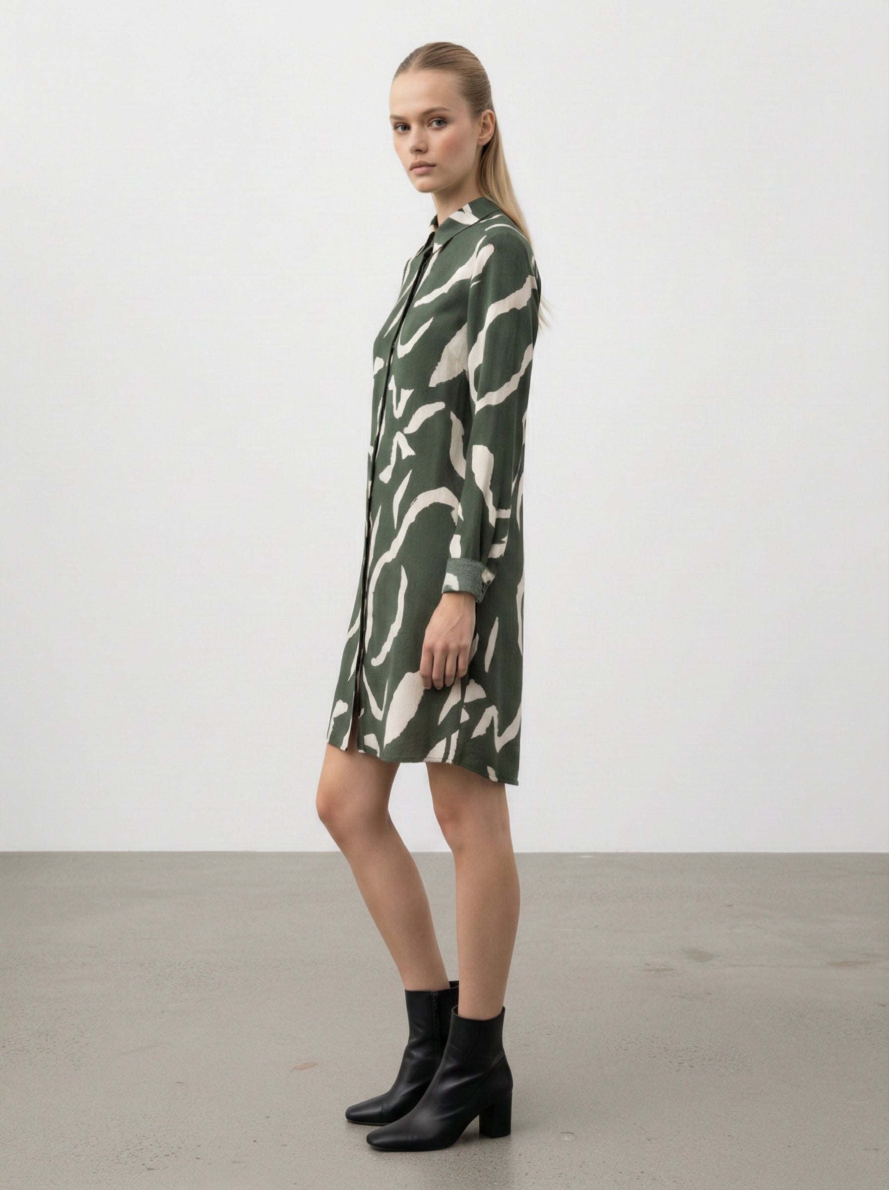 Abito camicia fantasia