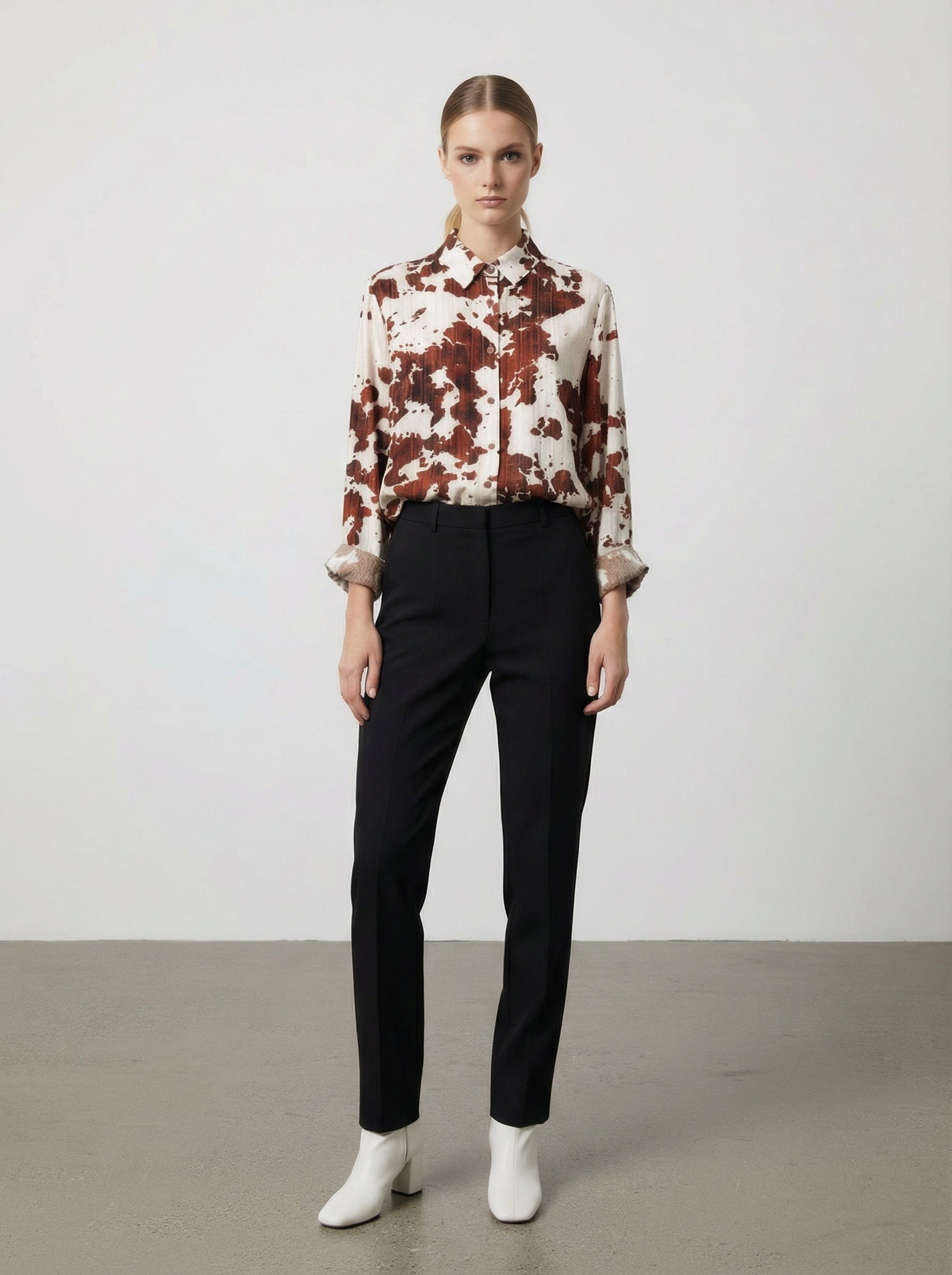 Camicia oversize con stampa