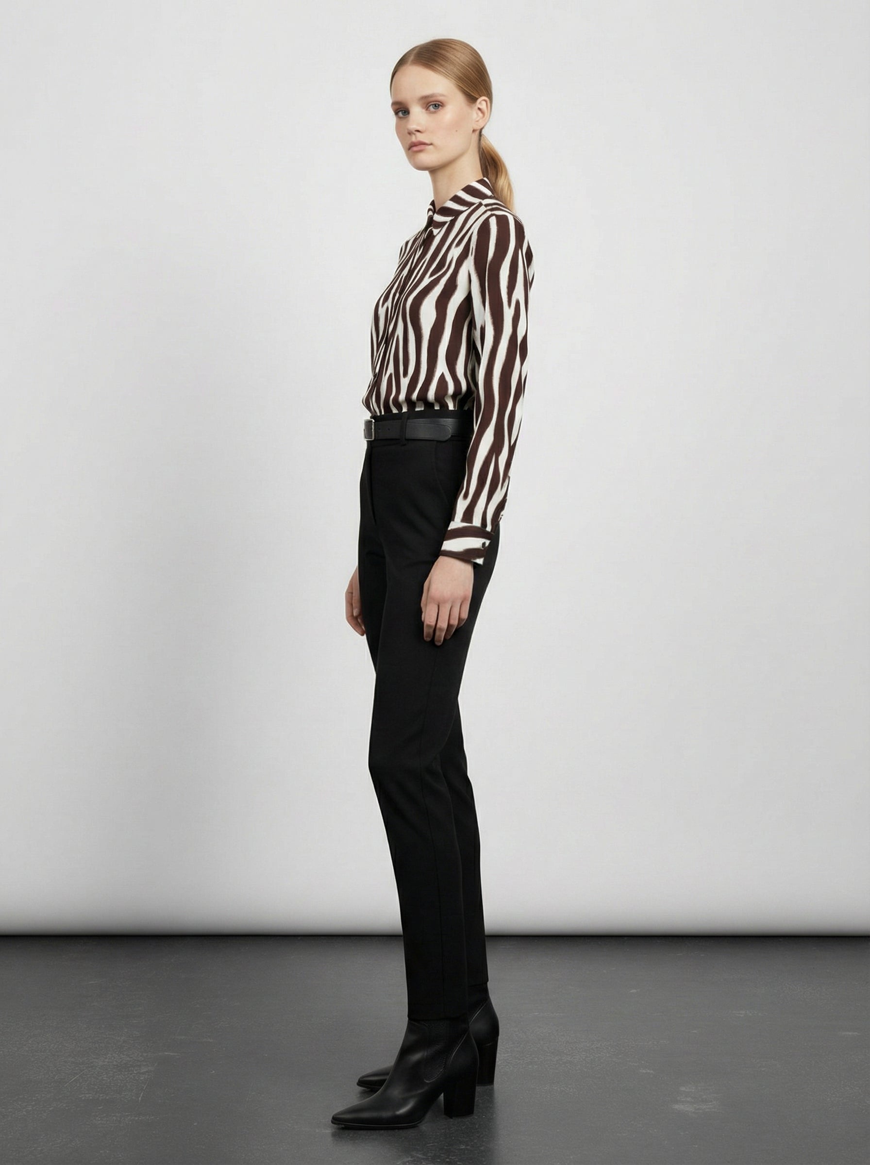 Camicia viscosa con fantasia