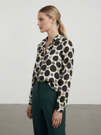 Camicia con fantasia a pois