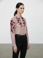 Camicia cotone con ricami