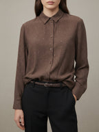 Camicia oversize con brillantini