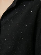Camicia oversize con brillantini