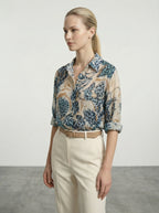 Camicia in seta e cotone