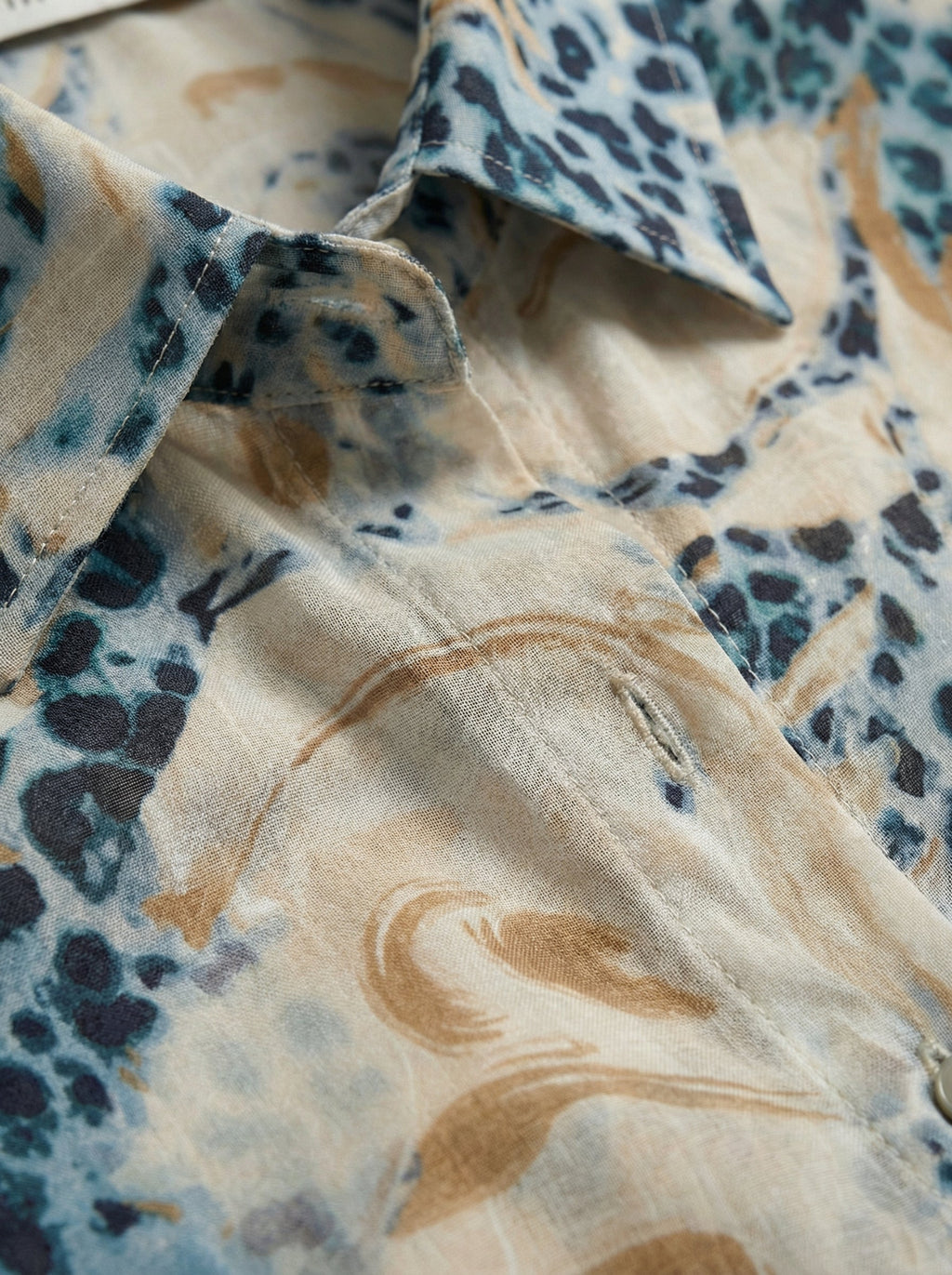 Camicia in seta e cotone