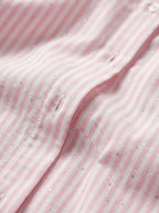 Camicia a righe con strass