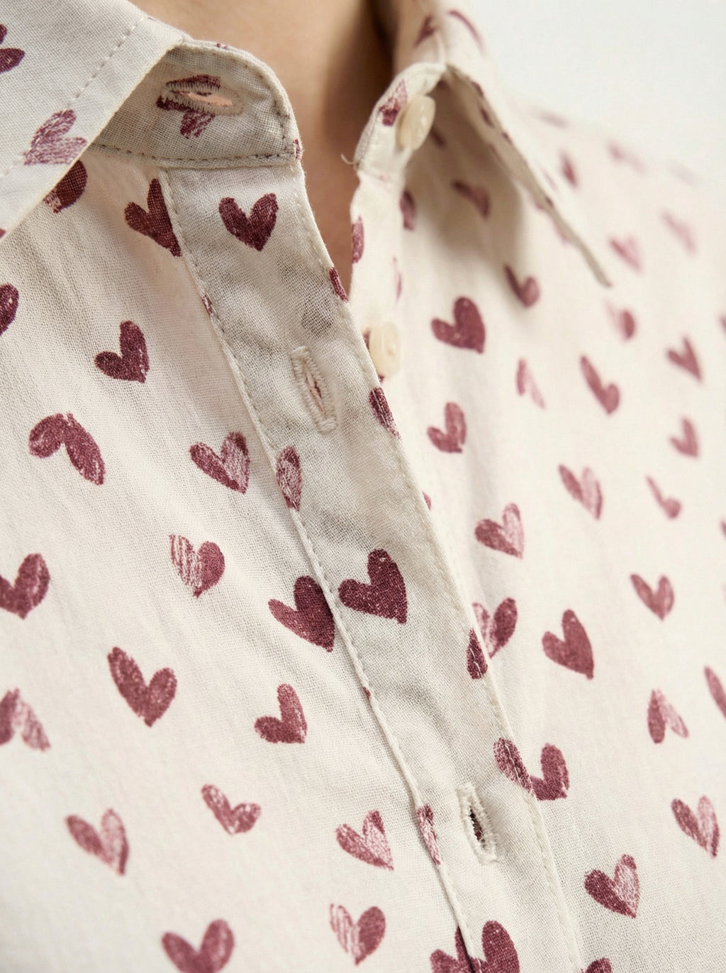 Camicia con cuori