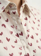 Camicia con cuori