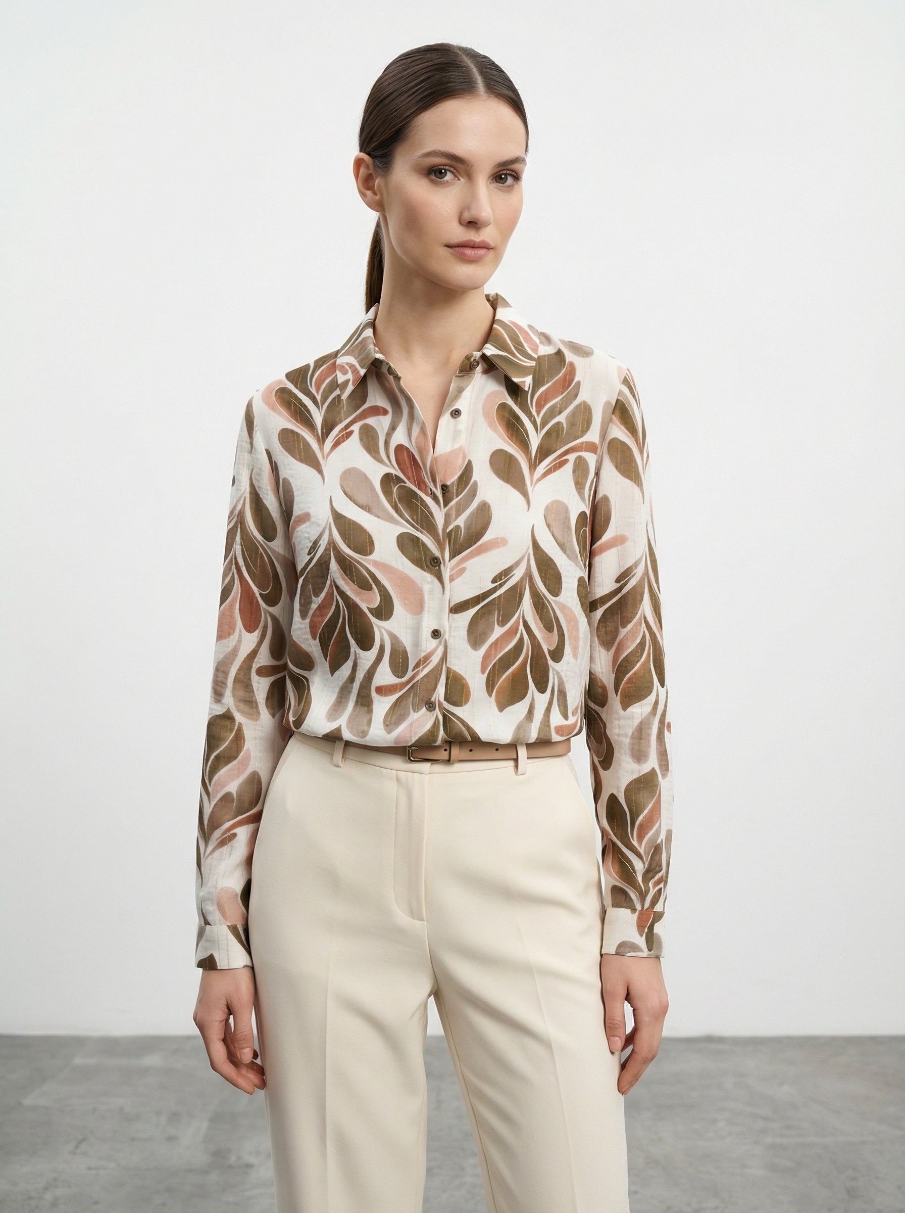 Camicia viscosa fantasia