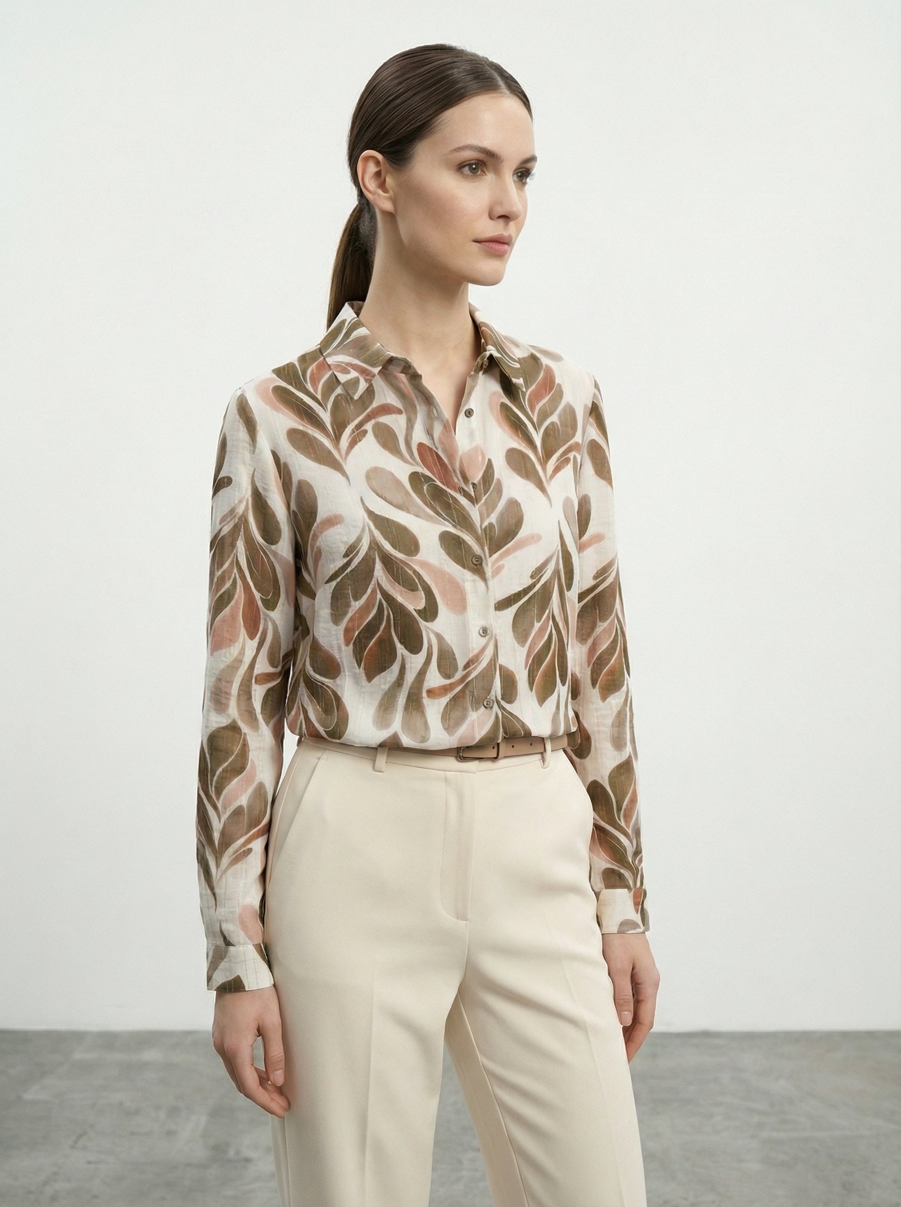 Camicia viscosa fantasia