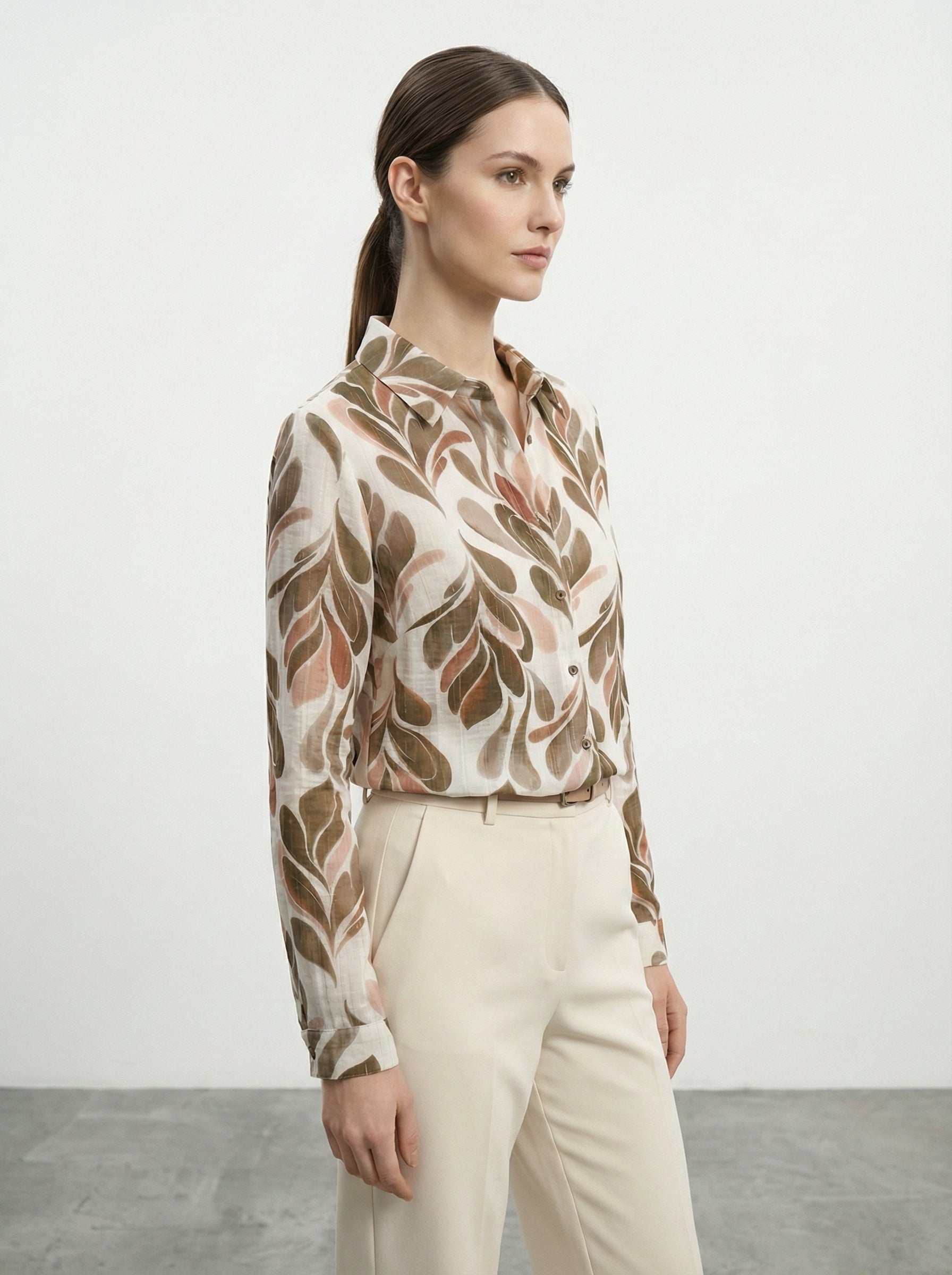 Camicia viscosa fantasia