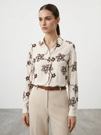 Camicia con fiori