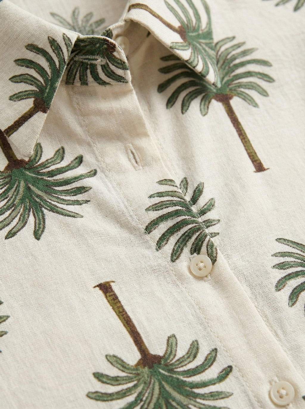 Camicia viscosa con palme