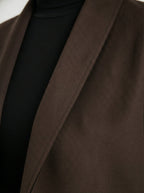 Cardigan lungo effetto scamosciato