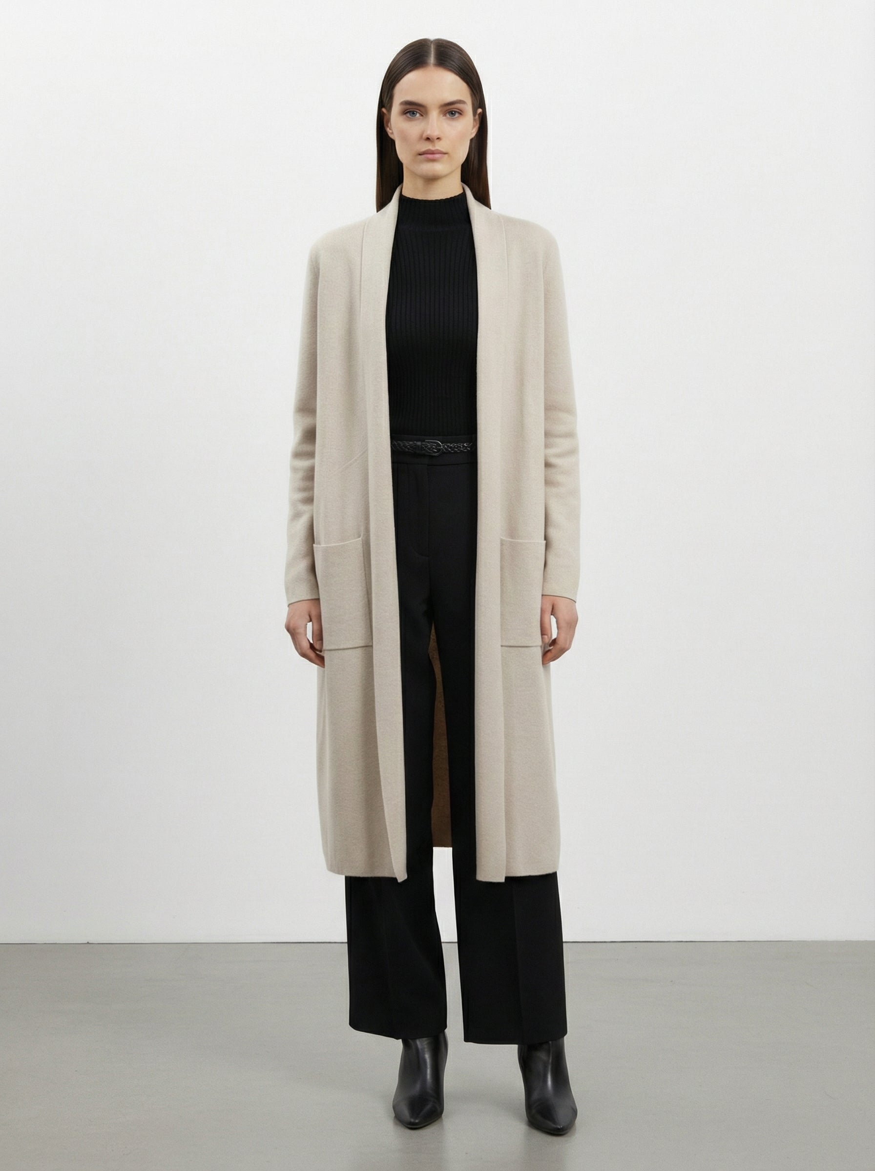 Cardigan lungo con tasche