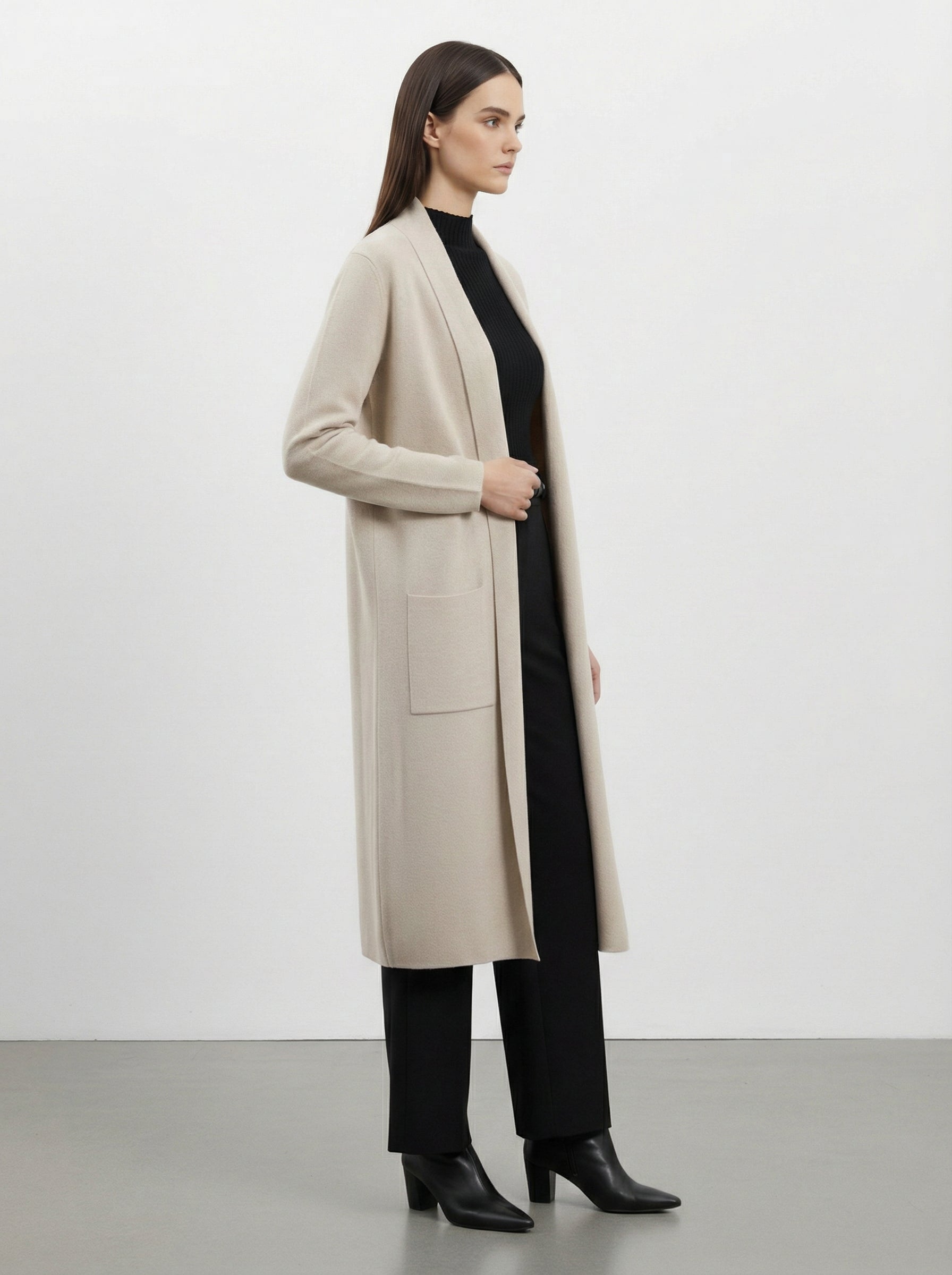 Cardigan lungo con tasche