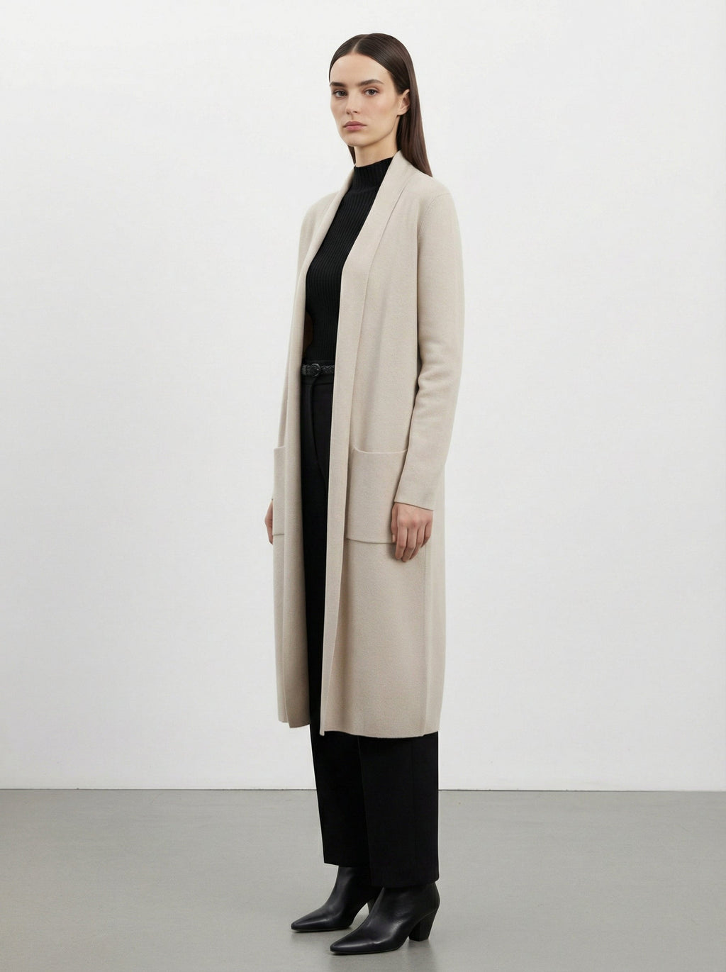 Cardigan lungo con tasche