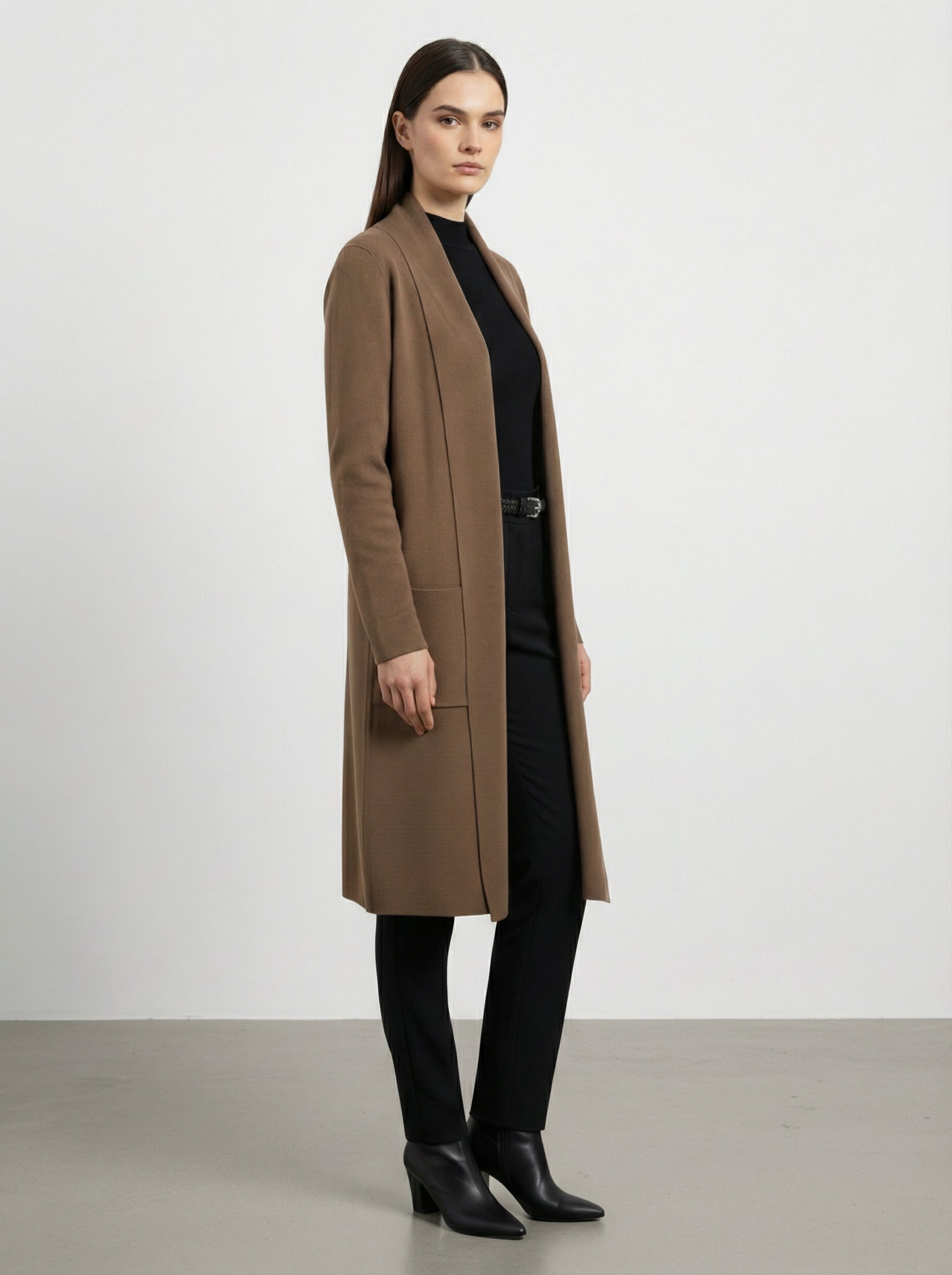 Cardigan lungo con tasche