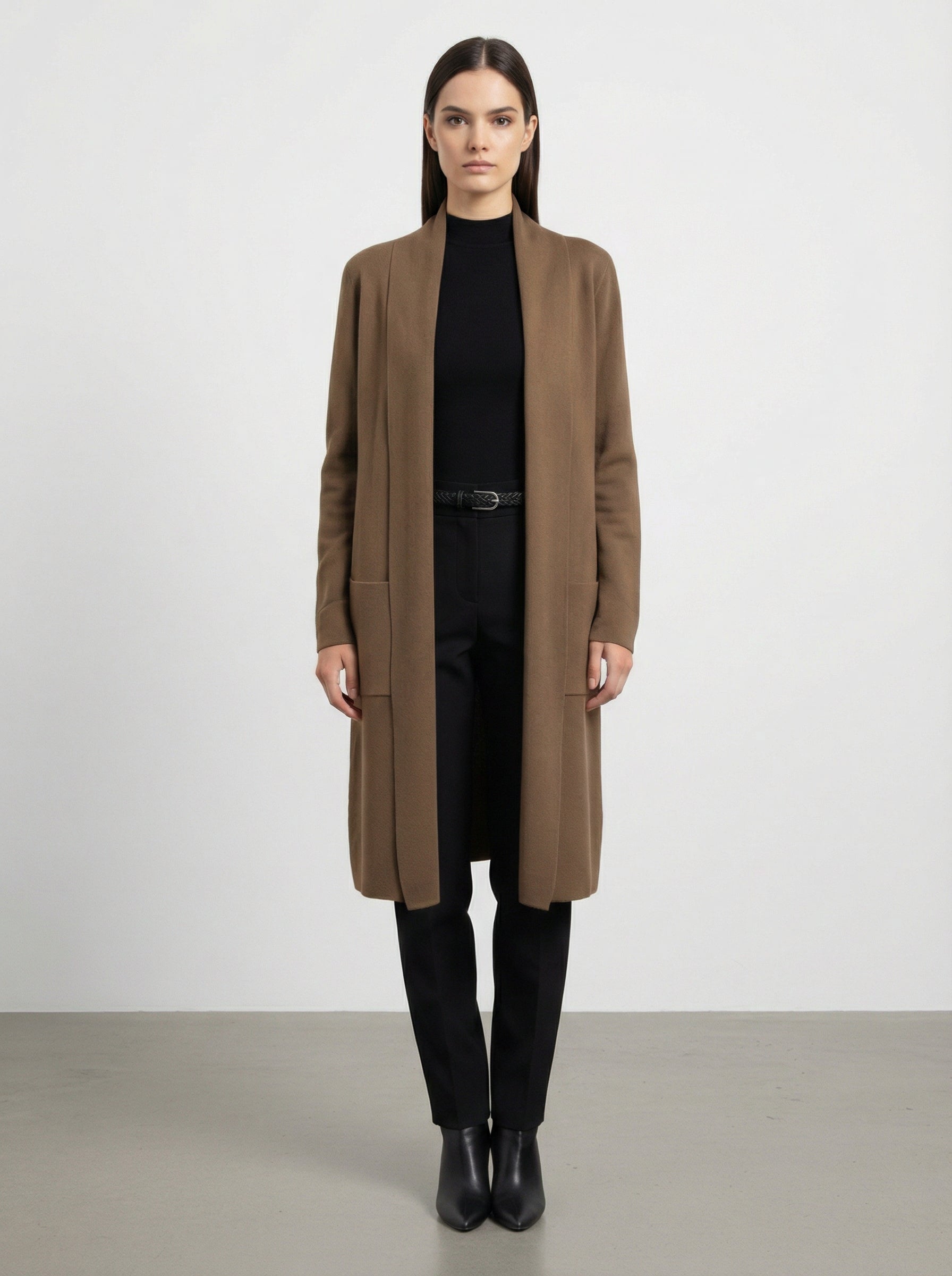 Cardigan lungo con tasche