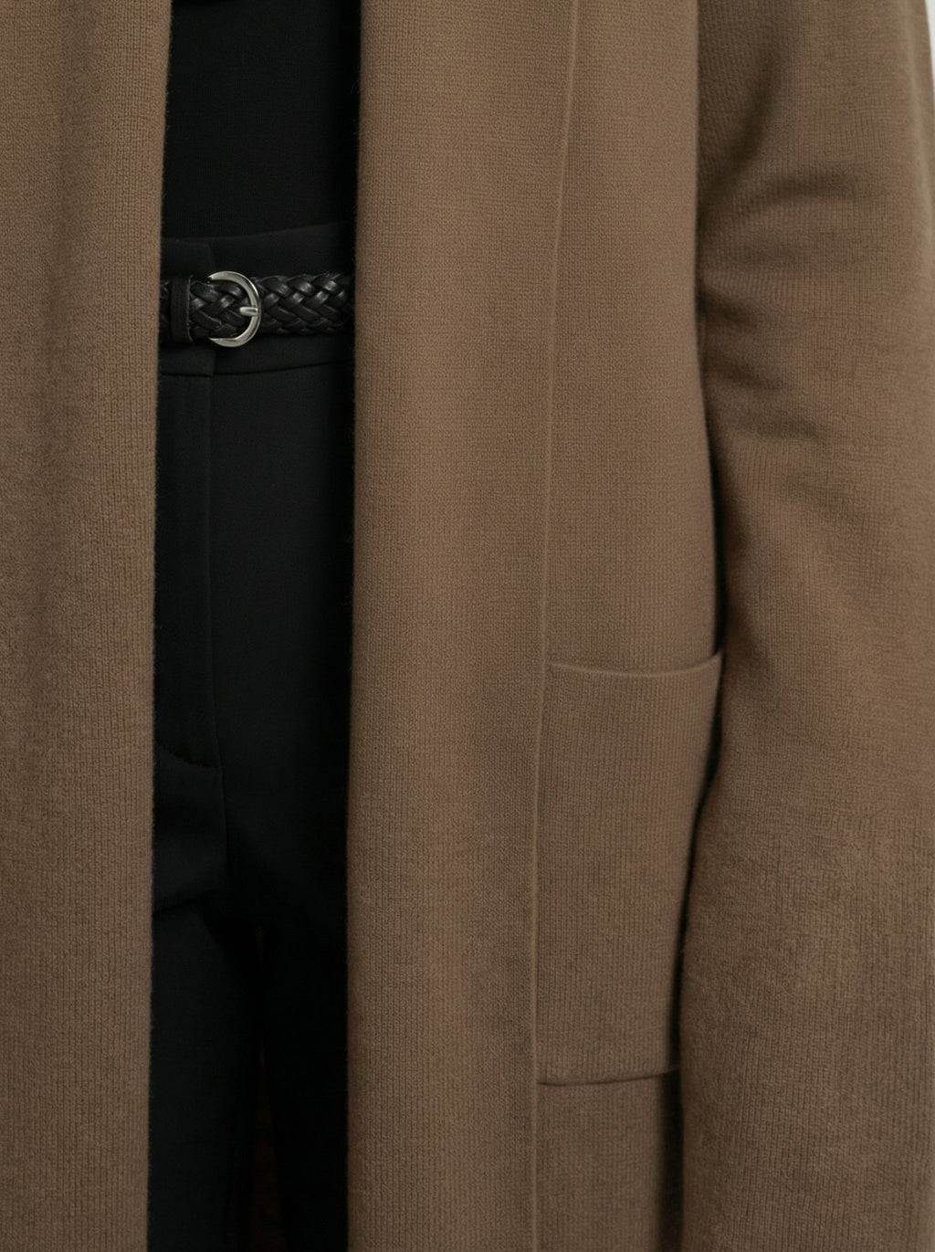 Cardigan lungo con tasche